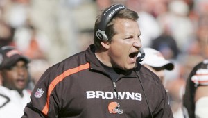 Mangini yells