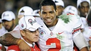 Pryor hugs Tressel