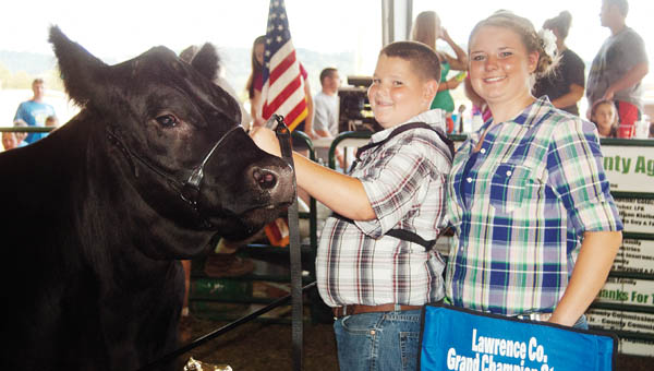 Reserve steer wth Brenna and Chad Morris