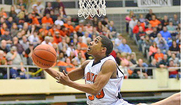 Ironton Fighting Tigers' senior guard Zac Carter was named to the Associated Press Division III All-Ohio first team. Carter leads a list of eight area players honored by the AP. (Kent Sanborn of Southern Ohio Sports Photos.com)
