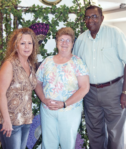 From left to right are Melinda Russell, Ironton Senior Center Director, and Linda and Ed Holmes. The Holmeses were chosen as the 2013 Seniors of the Year for their volunteer work at the center.