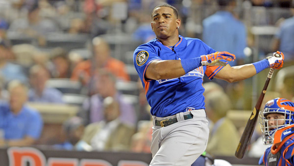 Yoenis Cespedes of the Oakland Athletics wins the All-Star Game’s Home Run Derby at Citi Field in New York, NY., on Monday. (MCT Direct Photos)