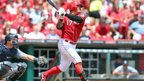 The playing status of Cincinnati Reds’ centerfielder and leadoff hitter Shin-Soo Choo is uncertain for Friday’s game against St. Louis. Choo suffered a sprained ankle on Sunday and has had limited playing time in the past three games. (Photo Courtesy of The Cincinnati Reds)