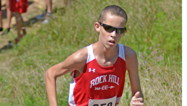 Rock Hill Redmen sophomore cross country runner Seth Miller earned a berth in the Division II state meet after finishing 14th in last week’s regional meet in Pickerington. (Kent Sanborn of Southern Ohio Sports Photos)