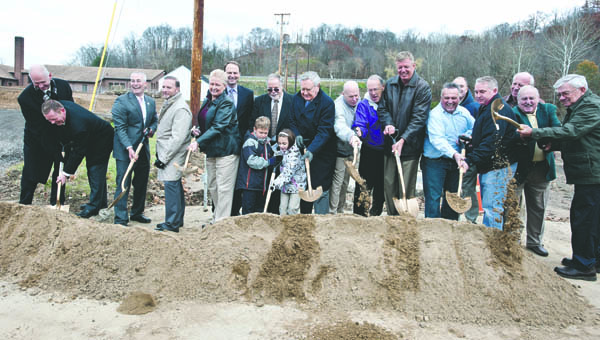 The site of the future Gateway Center located in Ironton along South Ninth Street. The Gateway Center will feature a Frisch’s Big Boy and Holiday Inn Express & Suites.