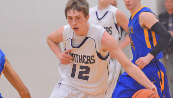 Chesapeake Panthers’ guard Nate Smith brings the ball up the court in Saturday’s 51-37 win over West Muskingum in the fifth annual Beast of the Southeast Classic. (Kent Sanborn of Southern Ohio Sports Photos)