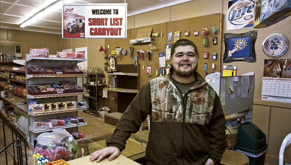THE TRIBUNE/JESSICA ST JAMES Casey Thomas is the owner of Short List Grocery and Carryout, located six miles out State Route 93.