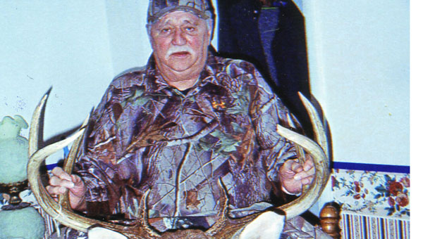 Bennie Blankenship of Ironton landed a deer that earned him an induction into the Buckeye Big Buck Club on Feb. 15 at Ashland College. Blankenship’s deer scored 150.8 points and field dressed at 225 pounds. The 8-point rack was measured at 23 and one-quarter inches. (Photo Submitted)