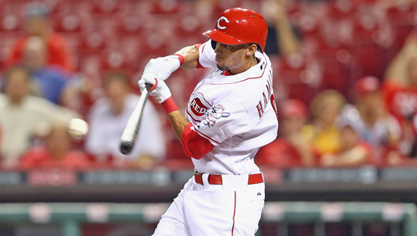 Cincinnati Reds’ rookie outfielder Billy Hamilton hit his first career home run to help beat the Chicago Cubs 3-2 on Tuesday. (Courtesy of the Cincinnati Reds)