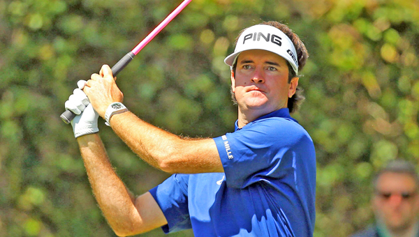 Bubba Watson shared the lead with Jordan Spieth at The Masters following the third round on Saturday. (MCT Direct Photos)