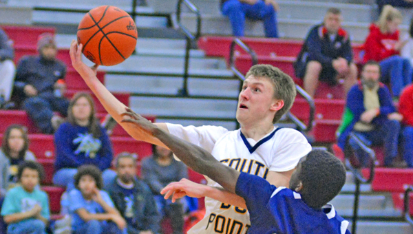 South Point Pointers' senior guard Brandon Barnes has signed to play basketball at Ave Maria University. (Kent Sanborn of Southern Ohio Sports Photos.com)
