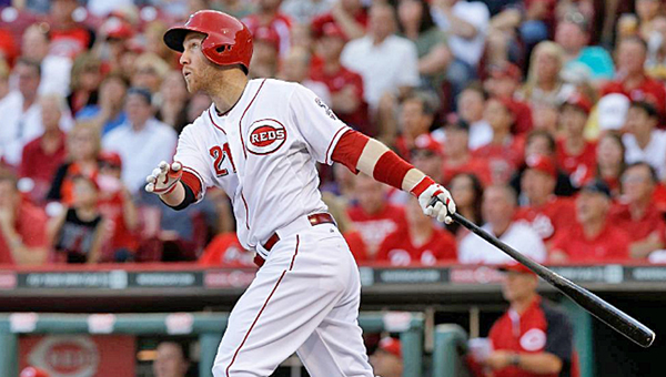Todd Frazier connects for a three-run homer to lead the Cincinnati Reds past the St. Louis Cardinals 5-3 on Friday. Devin Mesoraco added a solo home run for the Reds. (Photo Courtesy of The Cincinnati Reds)