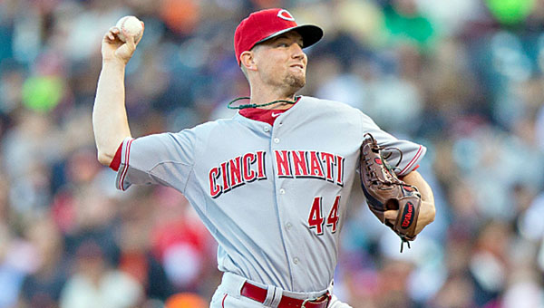 Cincinnati pitcher Mike Leake threw eight strong innings and struck out 12 as the Reds beat the San Francisco Giants 3-1 on Thursday. (MCT Direct Photos)