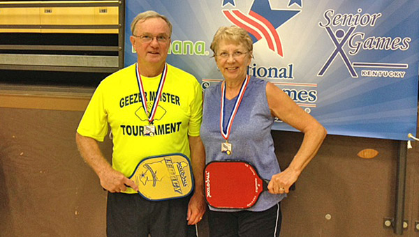 Randy and Gena Lilly of Ironton won the 2014 Kentucky Senior Games pickleball championship held in Frankfort. (Photo Submitted)