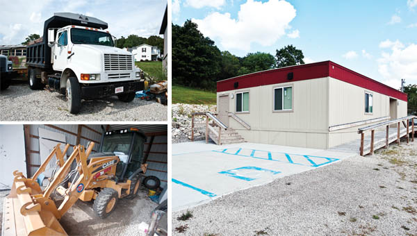 This 2000 model International Truck and 2013 model Case 580 Super N backhoe are two items purchased through the Rural Development Grant for Symmes Township.