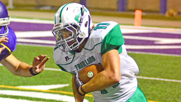 Fairland Dragons’ senior running back Colton Brumfield (11) picks up yardage in last week’s game against Lucasville Valley. (Kent Sanborn Of Southern Ohio Sports Photos.com)