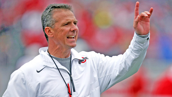 Ohio State Buckeyes head coach Urban Meyer talked to his team this week about where his team stands in its national championship drive. (MCT Direct Photo)