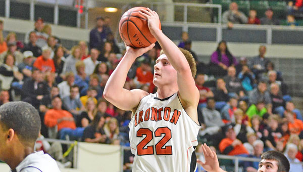 Ironton Fighting Tigers' senior guard Tristan Cox was one of seven area boys' basketball players named to the Associated Press All-Ohio teams on Tuesday. (Kent Sanborn/Southern Ohio Sports Photos.com)