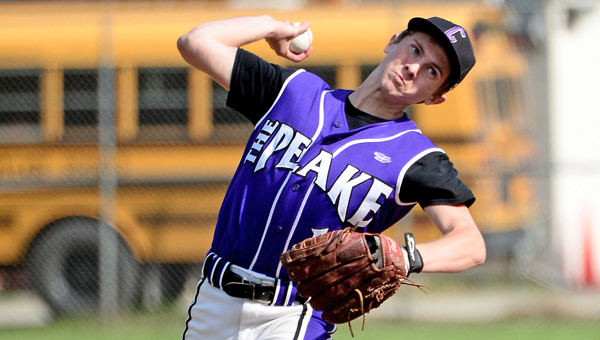 Chesapeake pitcher Jacob Henson threw a one-hitter as the Panthers blanked the South Point Pointers 1-0 on Tuesday. (Kent Sanborn of Southern Ohio Sports Photos)