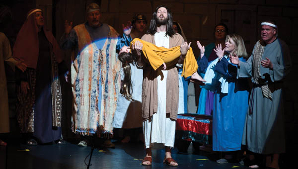 Josh Campbell plays the role of Jesus Christ in the production of “Life of Christ.” The production features a cast from 18 Lawrence County churches. Show times will be Friday and Saturday starting at 7 p.m at Ironton High School auditorium. Tickets are required.