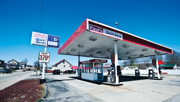 The former Paul’s Quick Serve sits vacant along State Route 7 in Proctorville as traffic passes by. This site was purchased by the LEDC, Lawrence Economic Development Corporation for commercial development.