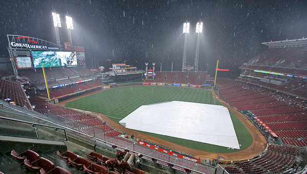 Rain washed out Thursday’s game at Great American Ballpark between the Cincinnati Reds and Detroit Tigers. (Courtesy of The Cincinnati Reds.com)