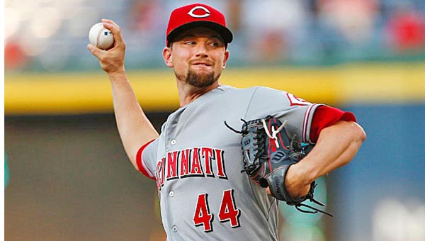 Cincinnati Reds starting pitcher Mike Leake was traded to the San Francisco Giants just after midnight on Friday morning. The Reds got two prospects in return for Leake who will become a free agent at the end of the season. (Photo Courtesy of the Cincinnati Reds.com)