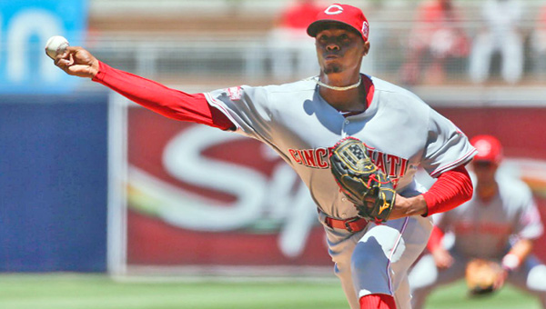 Cincinnati Reds’ pitcher Raisel Iglesias gave up three runs in the first inning, then retired the final 16 batters he faced in a 7-3 win over the San Diego Padres on Wednesday. Joey Votto had three hits including his 20th home run. (Photo Courtesy of The Cincinnati Reds)