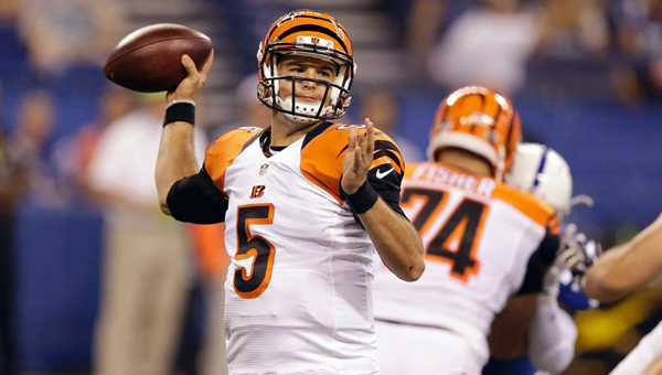 Cincinnati Bengals’ backup quarterback A.J. McCarron had an impressive performance in a 9-6 exhibition win over the Indianapolis Colts on Thursday. (Photo Courtesy of The Cincinnati Bengals.com)