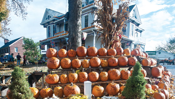 The Kenova, West Virginia, Pumpkin House, owned by Ric Griffith, is located at 748 Beech St, and will be on display through early November.
