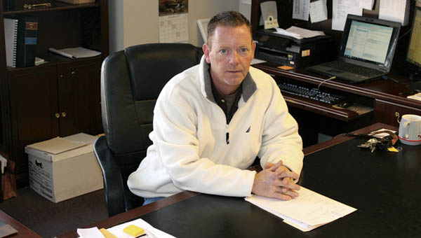 Ironton Mayor Rich Blankenship sits at his desk during his last week as mayor. Blankenship has served as the mayor of Ironton for eight years.