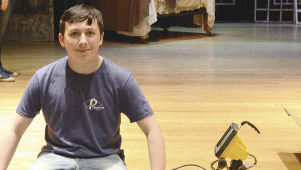 Marshall Gibbs, a tenth grader at South Point High School is playing Peter Cratchit in upcoming performances of “A Christmas Carol” at J.B. Sowards Theatre at ACTC.