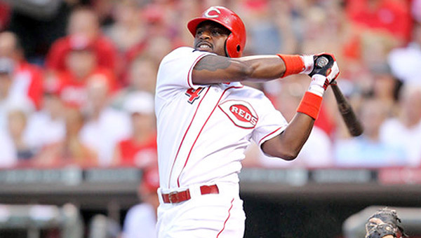 Reds' second baseman Brandon Phillips is happy to be in Cincinnati despite two offseason trade attempts that he blocked. (Courtesy of Cincinnati Reds.com)