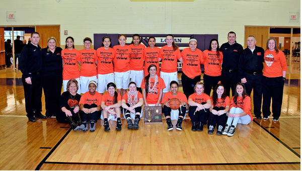 The Ironton Lady Fighting Tigers won the Division III regional championship on Saturday as they beat West Lafayette Ridgewood 46-43. Ironton will play in the state semifinals at 3 p.m. on Thursday. (Kent Sanborn of Southern Ohio Sports Photos.com)