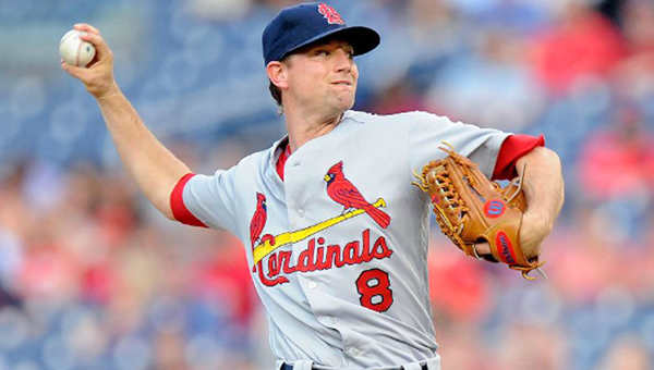 Former Cincinnati pitcher Mike Leake is now a member of the St. Louis Cardinals and will face the Reds on Tuesday. (Photo Courtesy of The St. Louis Cardinals.com/Greg Fiume - Gettys Images)