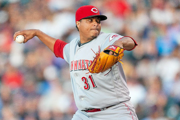 Cincinnati Reds’ pitcher Alfredo Simon got his first road win of the season as he worked seven innings in an 11-4 win over the Colorado Rockies on Thursday. (Photo Courtesy of The Cincinnati Reds.com/Dustin Bradford/Getty Images )