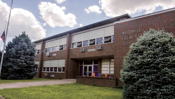 Front view of the former Whitwell Elementary School building located on South Fifth Street in Ironton.
