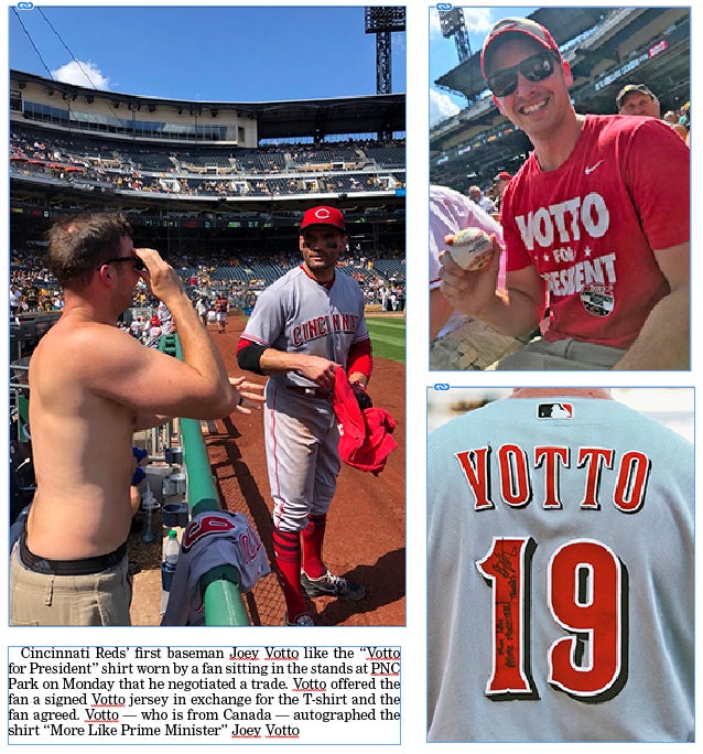 Votto gets fan's shirt, vote; Reds get 5-1 loss vs Pirates - The