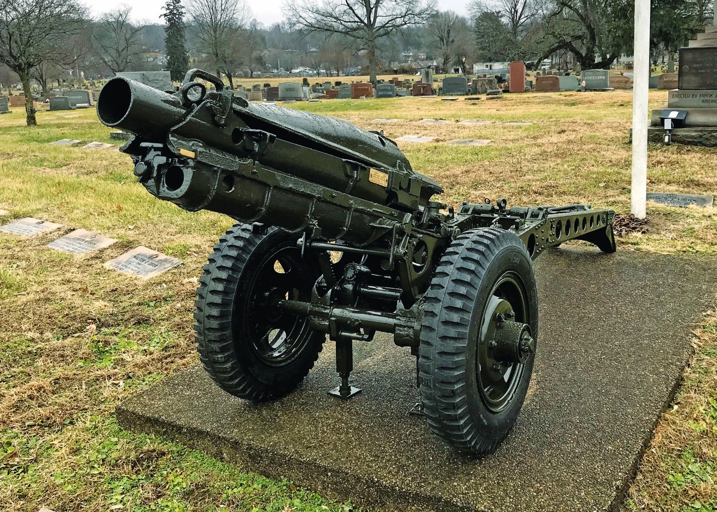 Cemetery cannon gets refurbished WWIIera artillery piece restored by