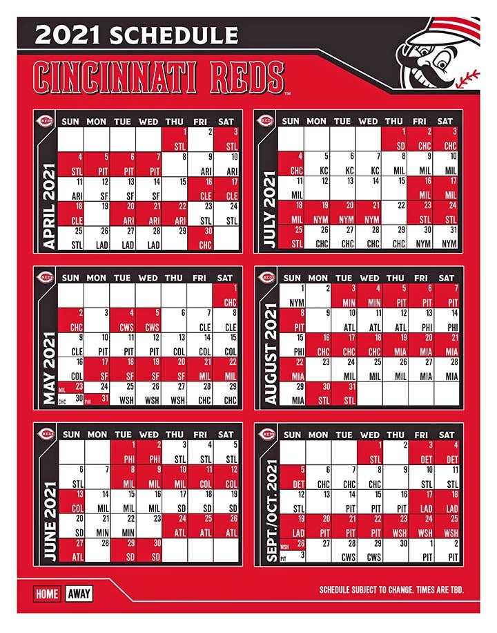 Cincinnati Reds Calendar 2022 - Calendar Printable 2022