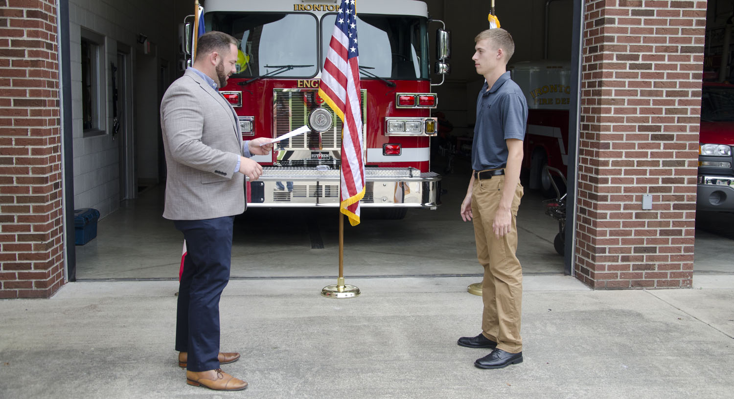 New fulltime firefighter is sworn in The Tribune The Tribune