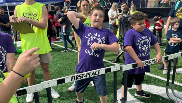 Students from Lawrence County schools participate in the annual track and field event as part of the Special Olympics. (Submitted photo)