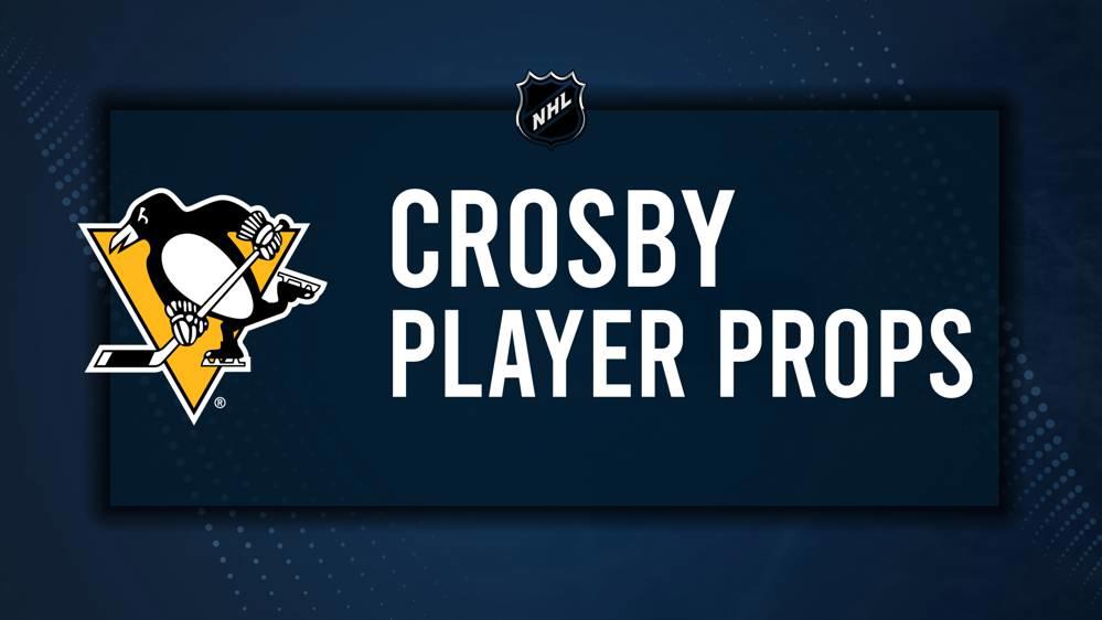 Sidney Crosby Player Prop Bets for the Penguins vs. Blue Jackets Game