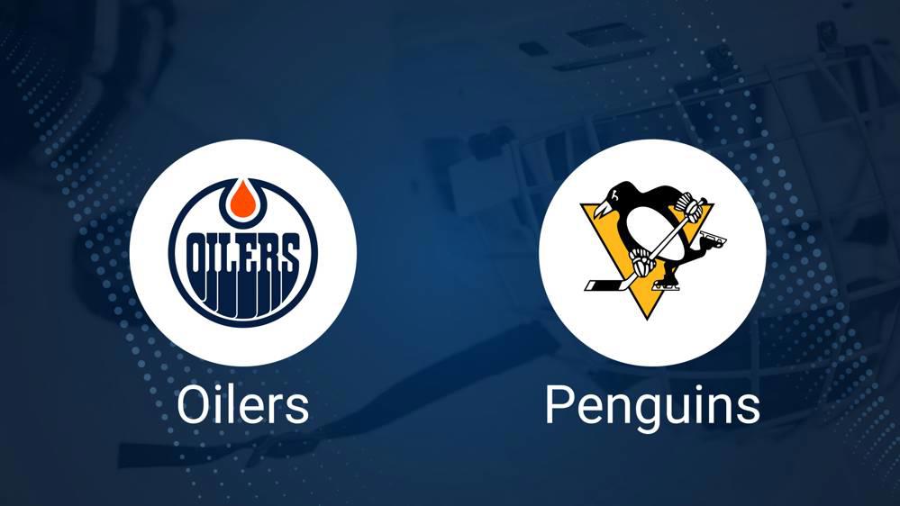 Where to Watch Edmonton Oilers vs. Pittsburgh Penguins on TV or